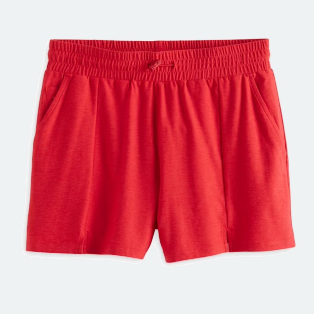 Women's Red Casual Shorts